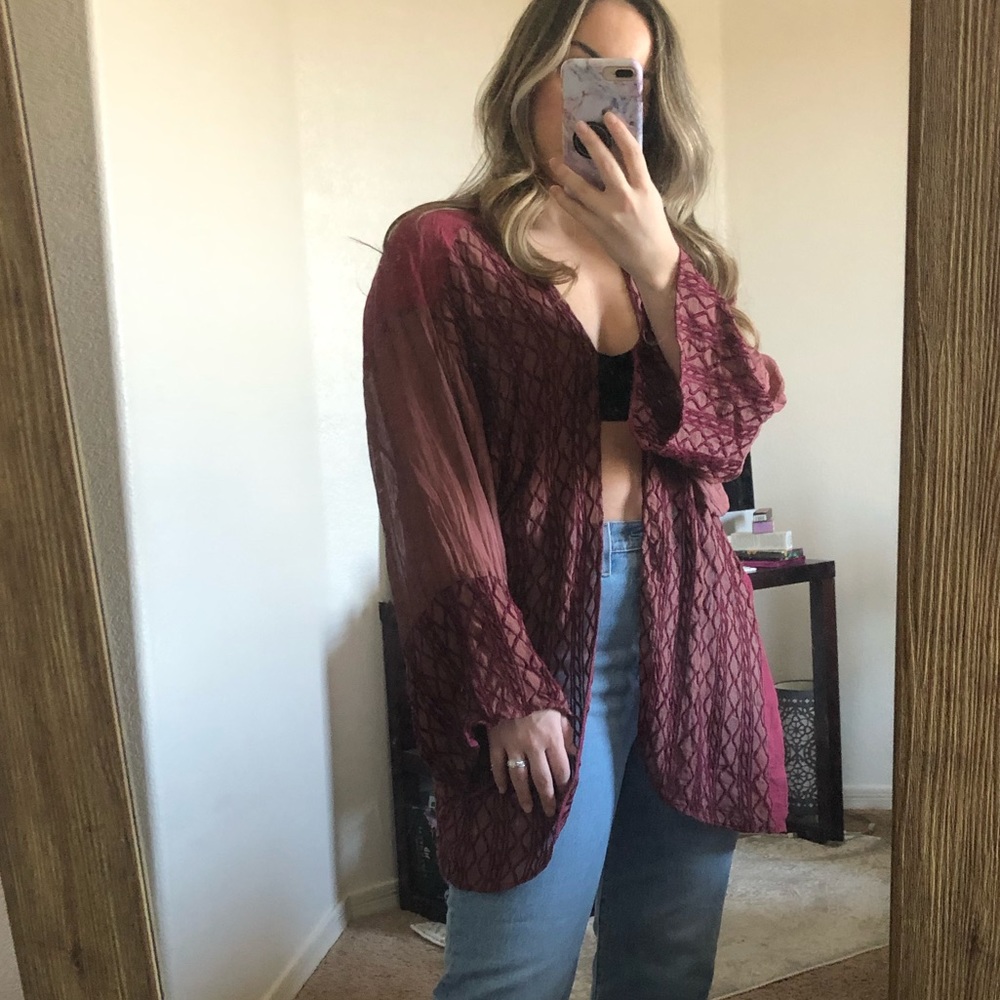 Vintage Style Kimono Robe O/S